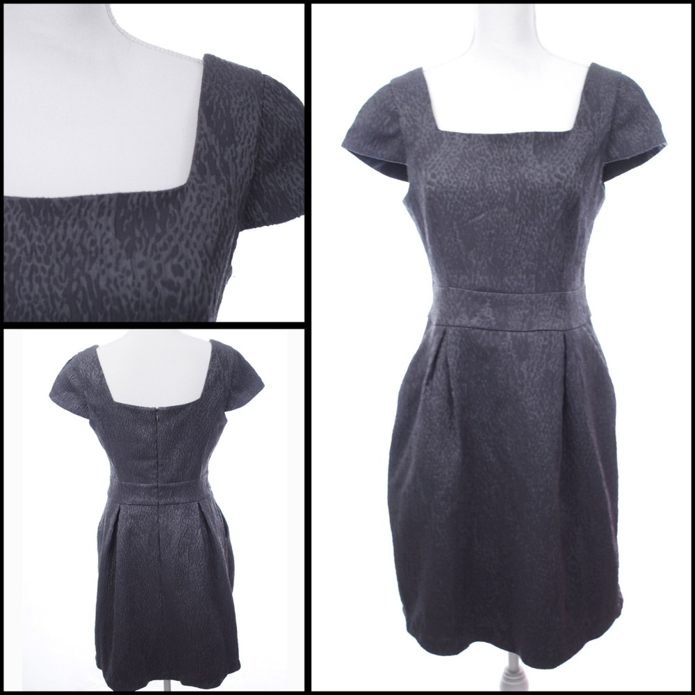 BCBGeneration Womens Sheath Dress Gray Cap Sleeve